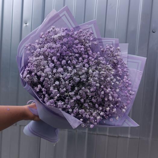 Букет сиреневой гипсофилы 💜