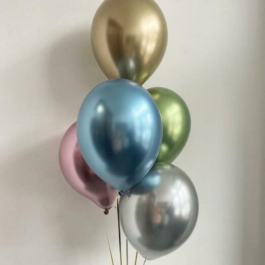 Шары хром микс