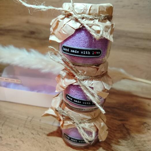 Набор насыпных свечей лавандовый💜