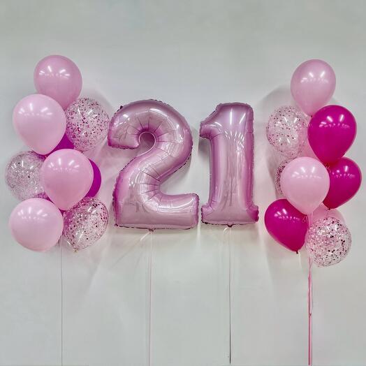 Шары девушке 21