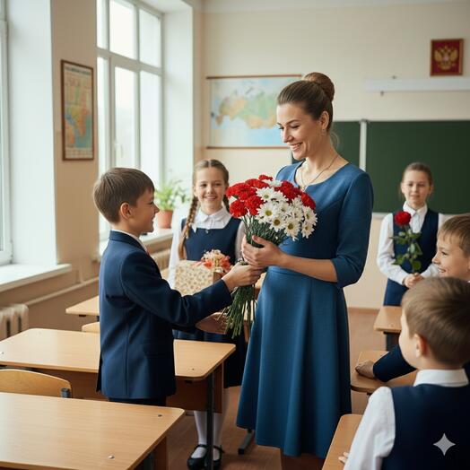 Электронный сертификат: Благодарный подарок – песня на День учителя