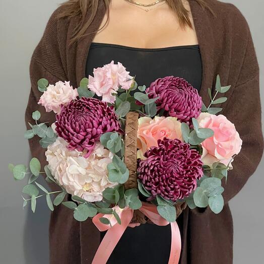 Цветы Букет Art Flowers Винтажная Роза