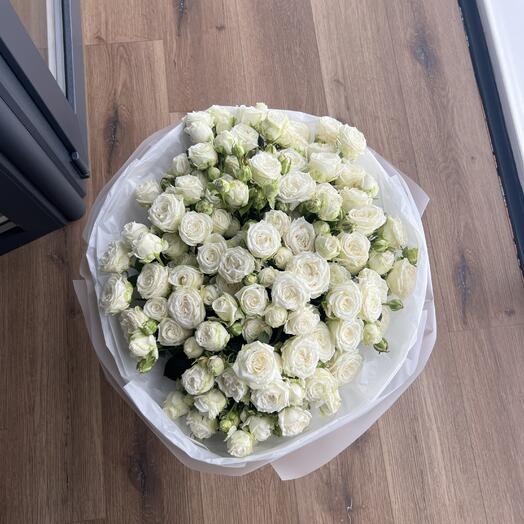 Шикарный Пионовидный букет🤍🤍🤍
