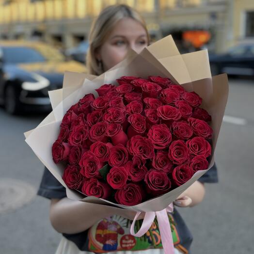 51 Kenyan red roses