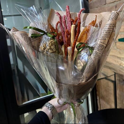 Мужской букет из колбас