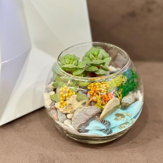 Мини шар с водоемом для любимой девушки