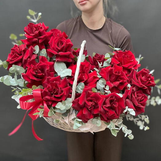 Корзина французских роз