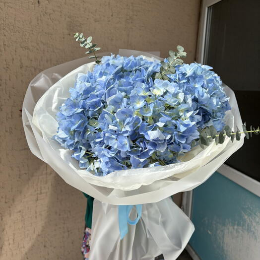 Евро букет из гортензии