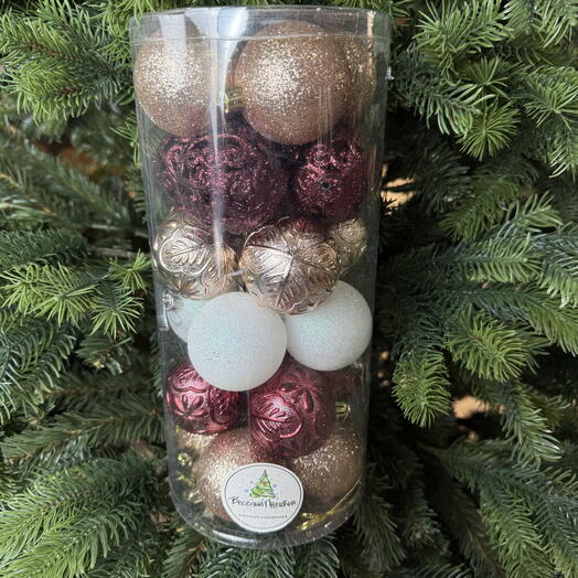 Набор ёлочных Шариков 24 шт ️‍🔥