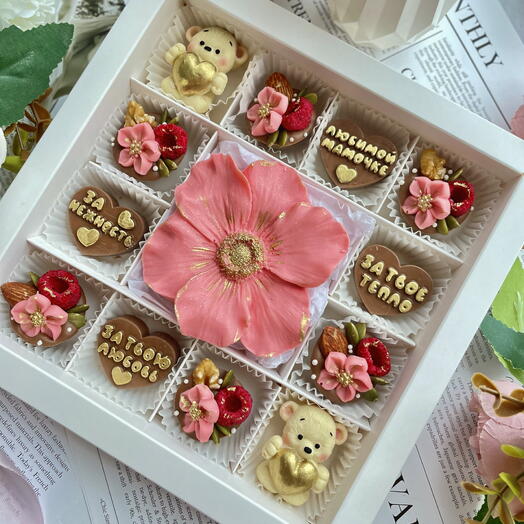 Шоколадные конфеты в подарок маме 💝