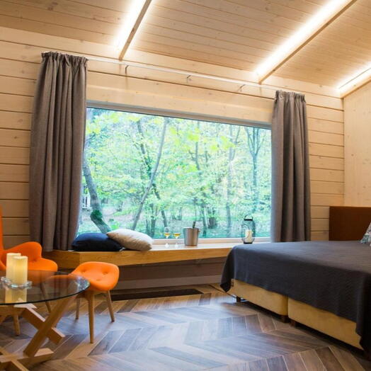 🎀Шале в отеле Pine River 2 участника Одна ночь 💝