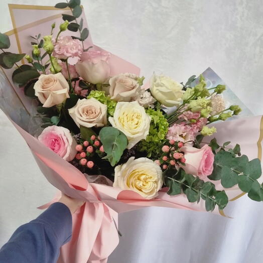 Букет «Румяно-пастельный шарм»