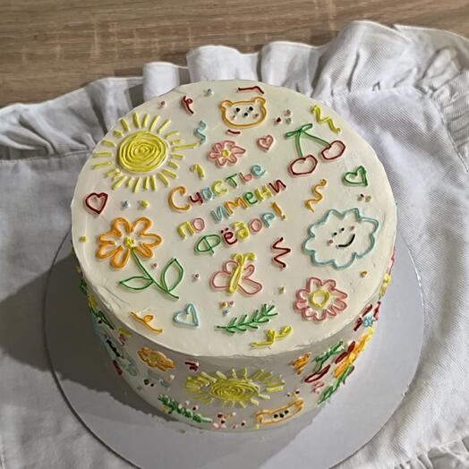 Торт с рисунками