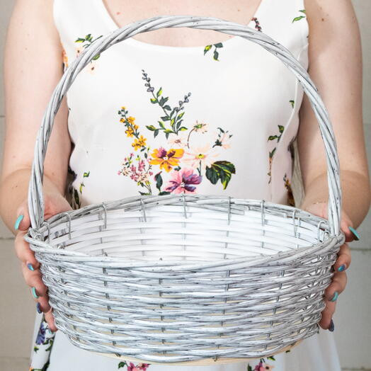 Плетёная корзина "Подарочная Д30 берёзка"