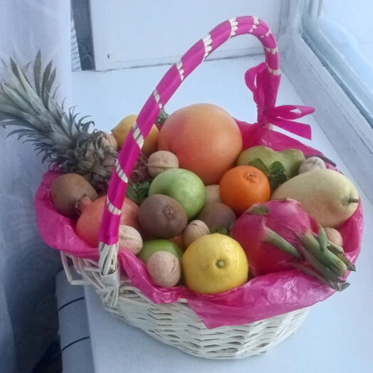 Корзина с фруктами большая подарочная