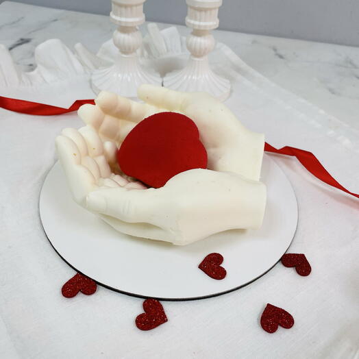 Муссовый торт-Мое сердце в твоих руках