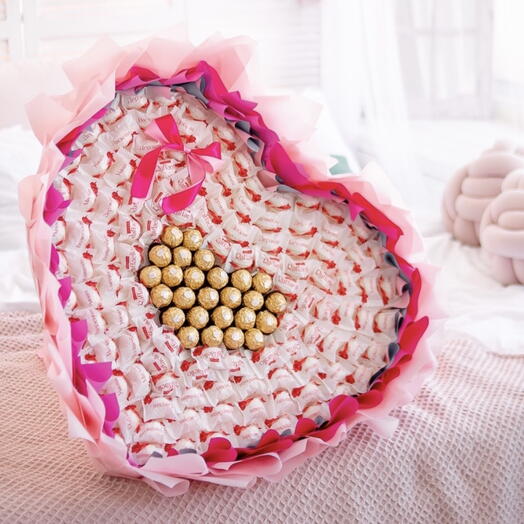 Шикарный букет «Для любимой», розовый