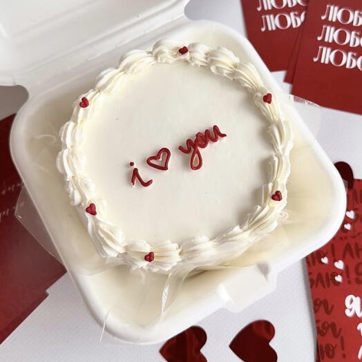 Бенто торт love you