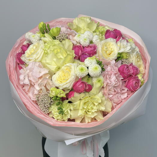 Микс букет с озотамнусом