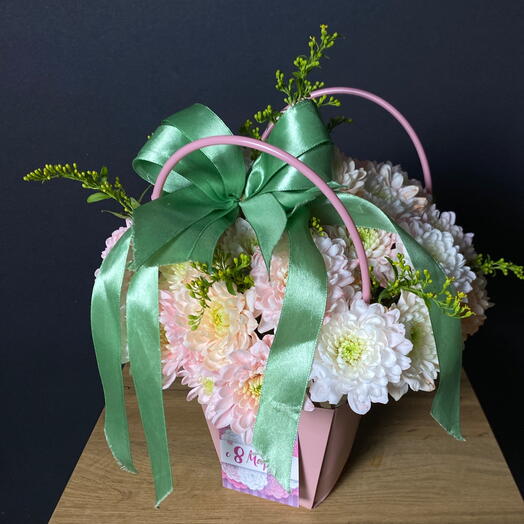 Сумочка с хризантемами