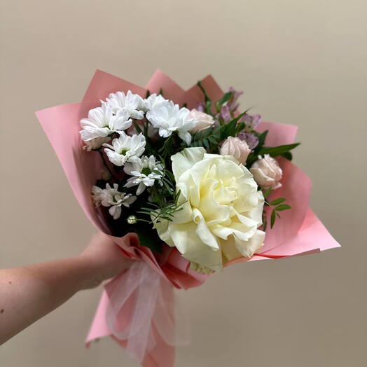 Букет комплимент розовый