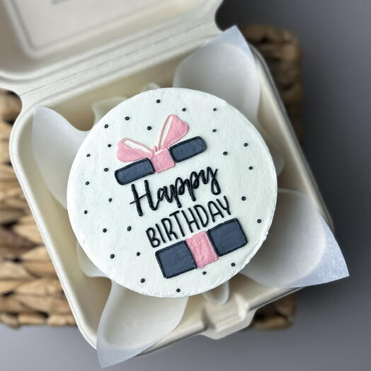 Бенто торт на день рождения HAPPY BIRTHDAY