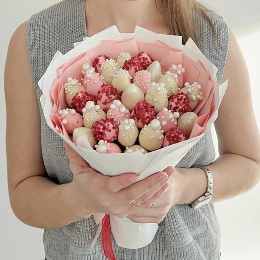 Букет из клубники в шоколаде 🍓 — красивый подарок с доставкой