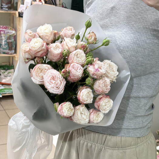 Моно из розовых кустовых роз С24555