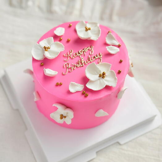Муссовый бенто «happy birthday» с цветами