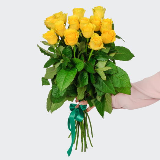 15 желтых роз🌻