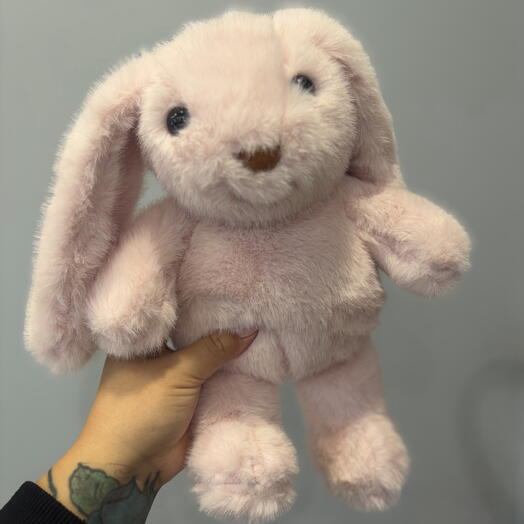 Нежно розовый  зайчик длинные ушки 🎀