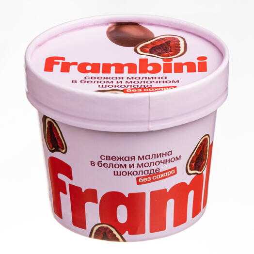 FRAMBINI малина в белом и молочном шоколаде БЕЗ САХАРА