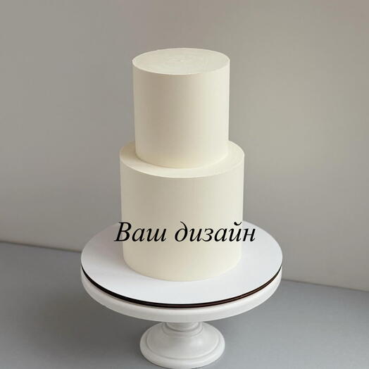 Торт двухъярусный с вашим дизайном