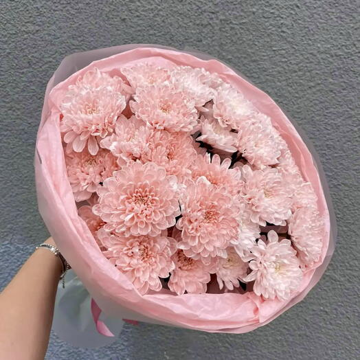 Букет из нежных  хризантем