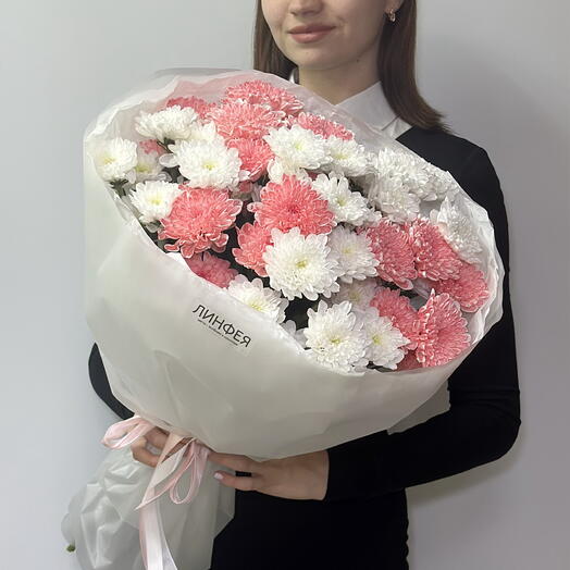 Букет из кустовых хризантем, 7шт