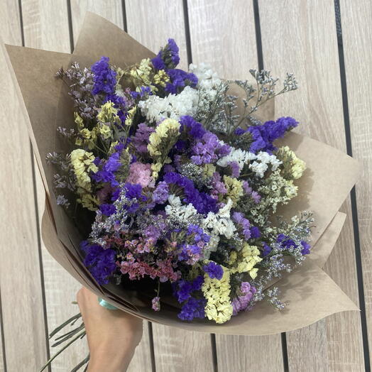 Полевой яркий букет из сухоцветов🌸