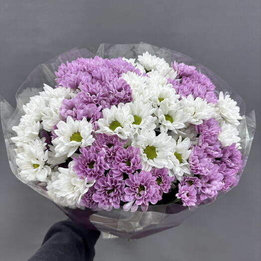 Монобукет из хризаниемы ромашка💜