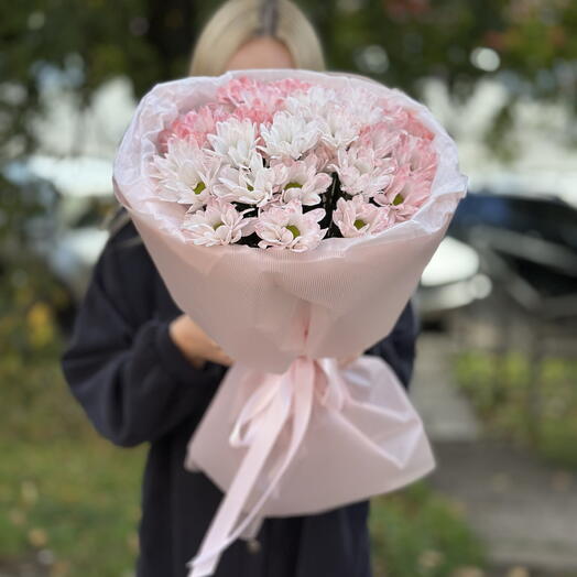 Букет из розовых ромашек 💕