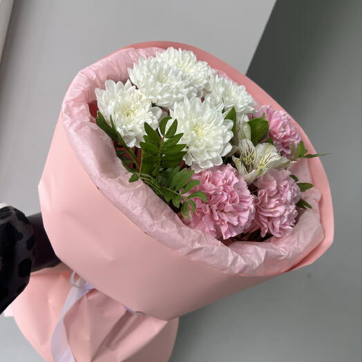 Букет комплимент в розовом