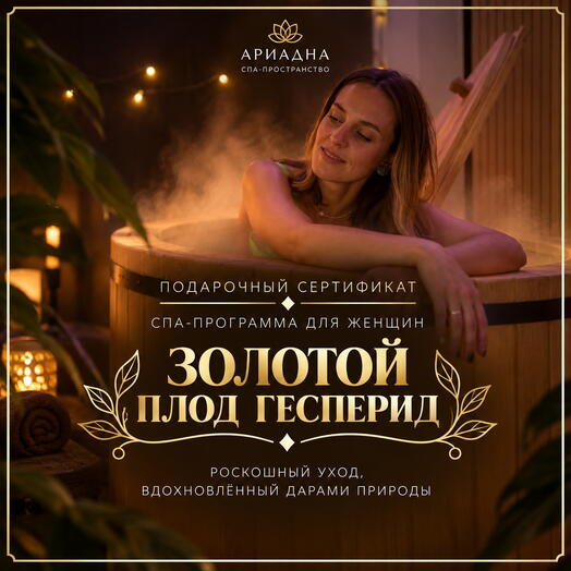 СПА-комплекс для женщин "Золотой плод Гесперид" (подарочный сертификат)