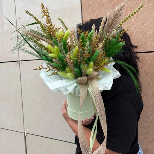 Композиция из сухоцветов " Зелень "💚