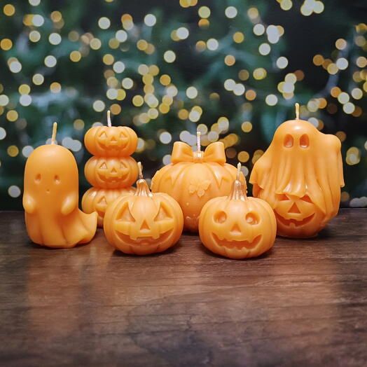Набор свечей "Halloween" ручной работы