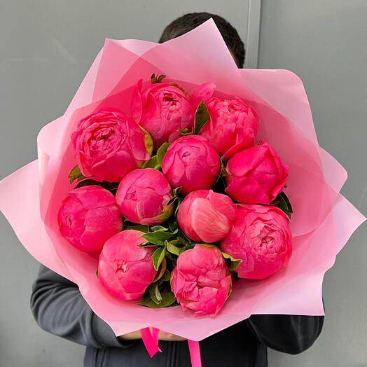 9 ярких пионов Коралл Шарм 💖