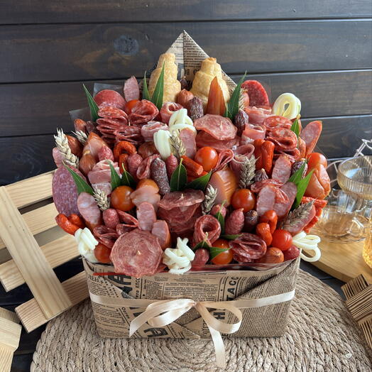 Мужской мясной букет в подарок папе , мужу, брату или любимому