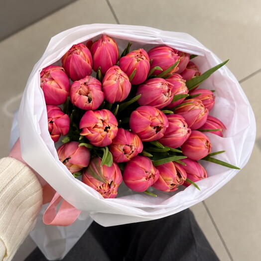 Peony like Tulips bouquet