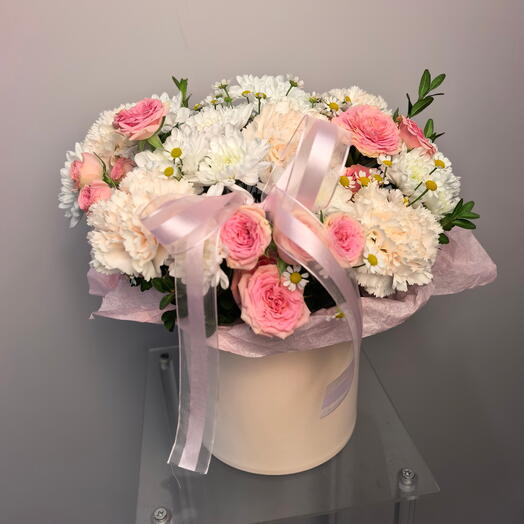 Нежная композиция в коробочке 🎁