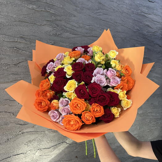 Кустовая Роза 19 шт