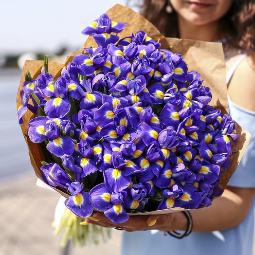 Букет из 45 ирисов
