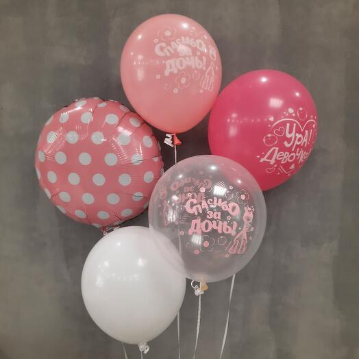 Balloons With the birth of a girl