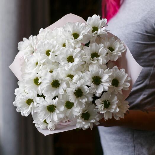 Bouquet of 7 white chrysanthemums